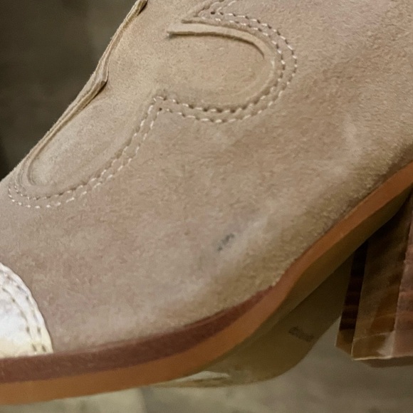 Dolce Vita Lars Western Dress Mules Boot Shoes Size 10 - Picture 5 of 10